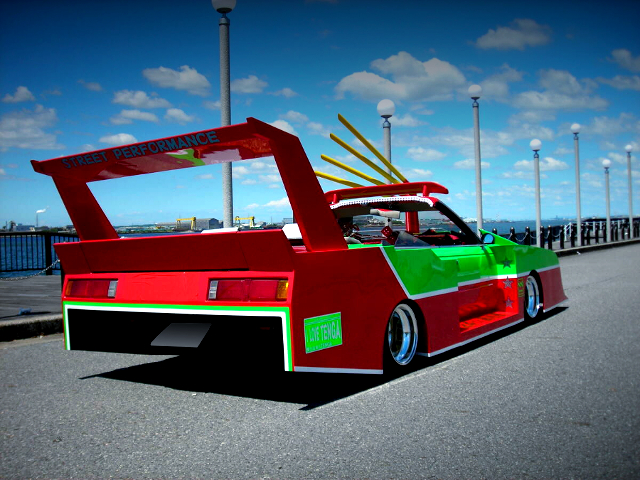 Rear exterior of NISSAN U11 BLUEBIRD.