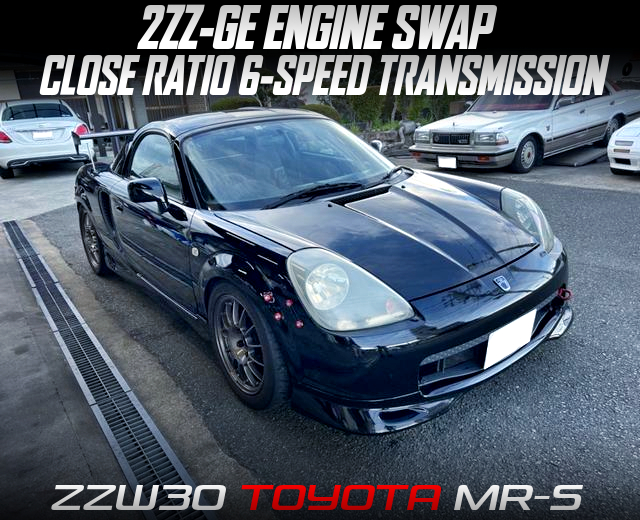 2ZZ-GEエンジンスワップ!6速クロスミッション!パワーFC!ZZW30型トヨタMR-Sの国内中古車を掲載