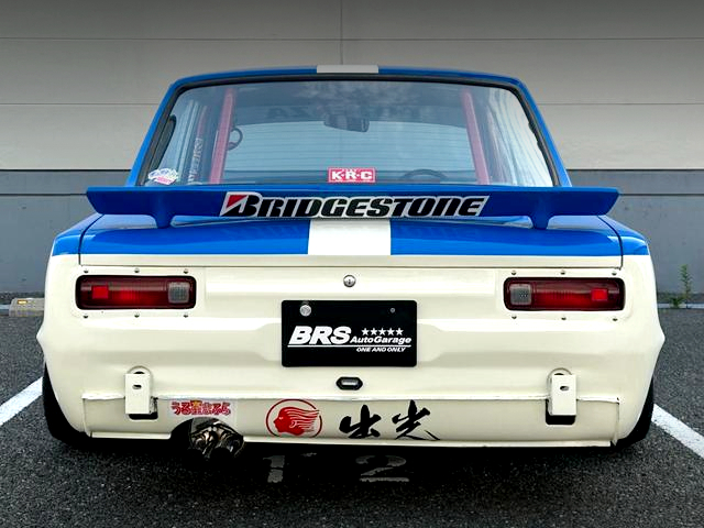 Rear exterior of WORKS WIDEBODY HAKOSUKA 4-DOOR.