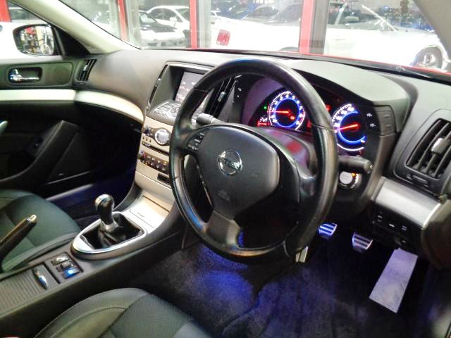 Interior of CKV36 SKYLINE COUPE 370GT TYPE-S.