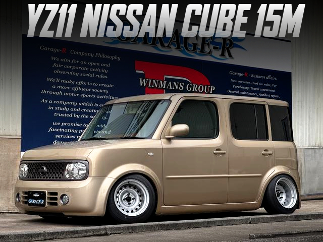 Stanced YZ11 NISSAN CUBE 15M.