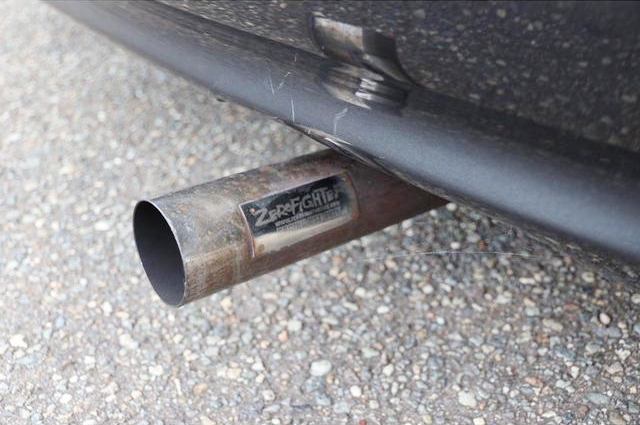 ZERO FIGHTER exhaust muffler.