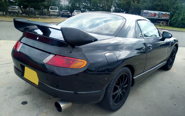 Rear exterior of DE3A MITSUBISHI FTO GPX.