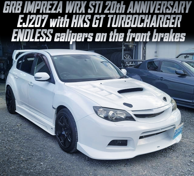 HKS GT turbocharged GRB IMPREZA WRX STI 20th ANNIVERSARY.