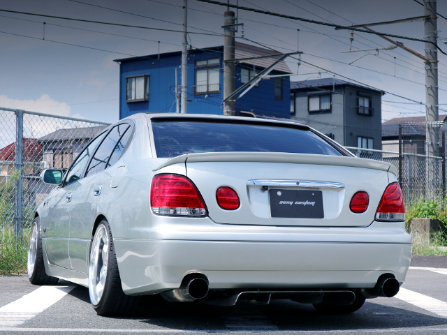 Rear exterior of JZS161 ARISTO V300 VERTEX EDITION.