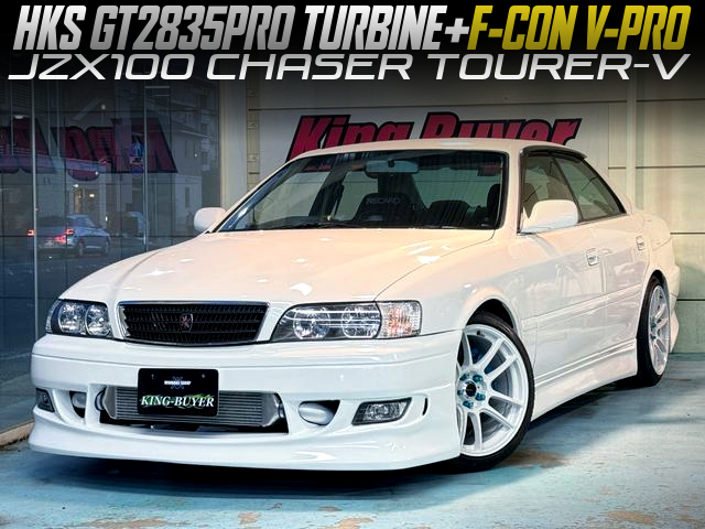 HKS GT2835PRO turbo and F-CON V-PROECU in the JZX100 CHASER TOURER-V.