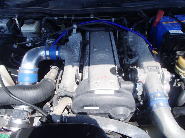 VVT-i 1JZ-GTE turbo engine.