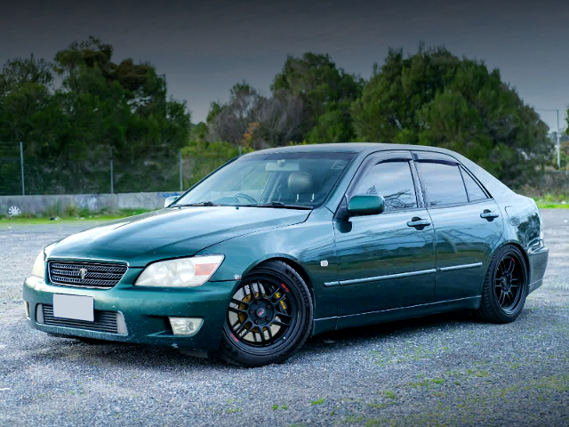 Front exterior of 1st Gen LEXUS IS 200.