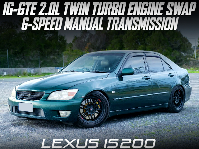 1G-GTE 2.0L twin turbo engine swapped 1st Gen LEXUS IS 200.