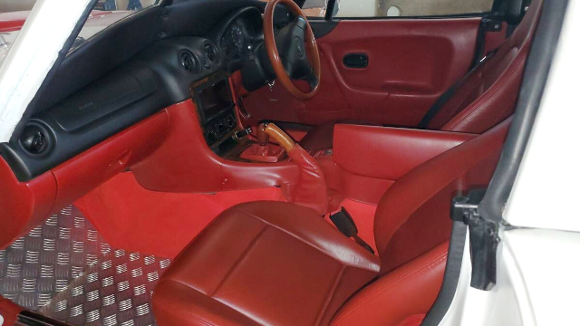 Interior of NB8C MAZDA ROADSTER With COBRA style conversion.