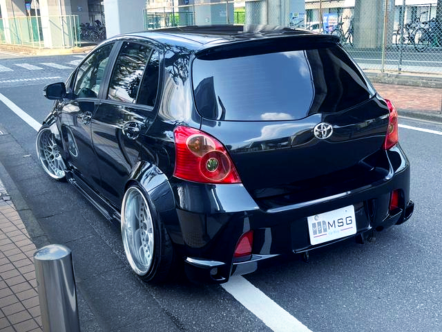 Rear exterior of WIDEBODY NCP91 VITZ TRD turbo M.