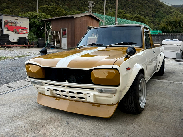 Front exterior of HAKOSUKA faced SUNNY TRUCK LONG BODY DELUXE.