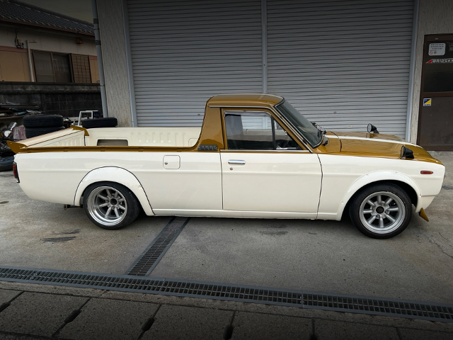 Side exterior of HAKOSUKA faced SUNNY TRUCK LONG BODY DELUXE.