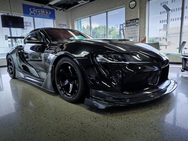 Front exterior of VARIS WIDEBODY DB02 GR SUPRA RZ.