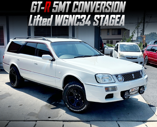 GT-R 5MT Converted and Lifted WGNC34 STAGEA.