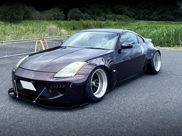 Front exterior of ROCKET BUNNY bodied Z33 FAIRLADY Z.