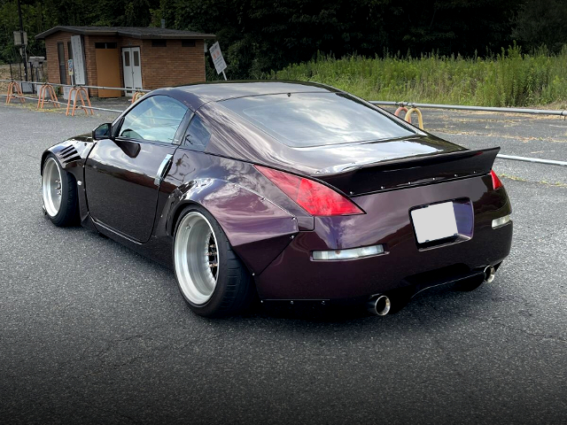 Rear exterior of ROCKET BUNNY bodied Z33 FAIRLADY Z.