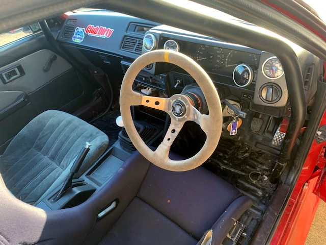 Dashboard of WIDEBODY AE86 COROLLA LEVIN.