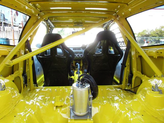 Roll cage and Fuel collector tank.