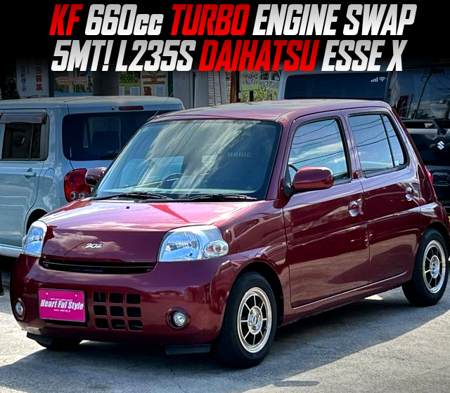 KF 660cc TURBO ENGINE swapped L235S DAIHATSU ESSE X of 5MT.