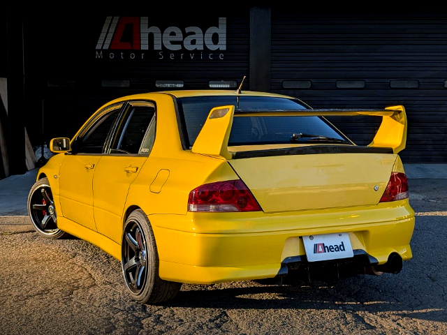 Rear exterior of LANCER EVOLUTION 7 GSR.