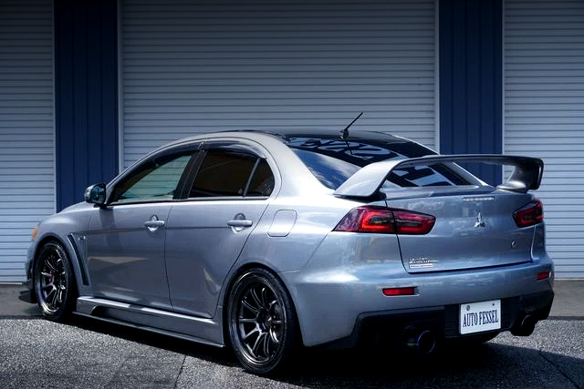 Rear exterior of LANCER EVOLUTION FINAL EDITION.