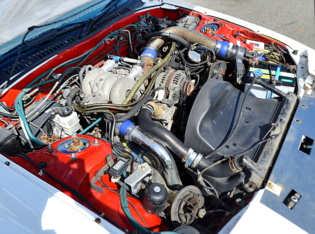 13B rotary turbo engine.