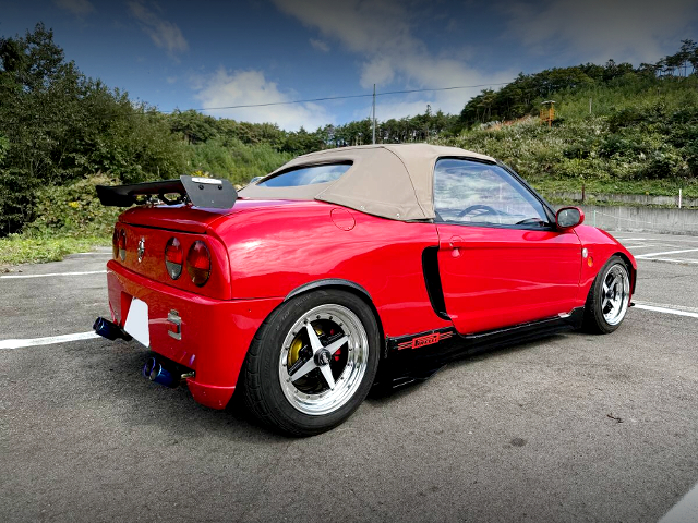 Rear exterior of PP1 HONDA BEAT with Ferrari style.