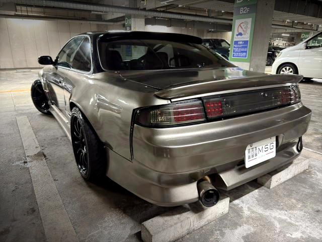 Rear exterior of S14 Late-model SILVIA.