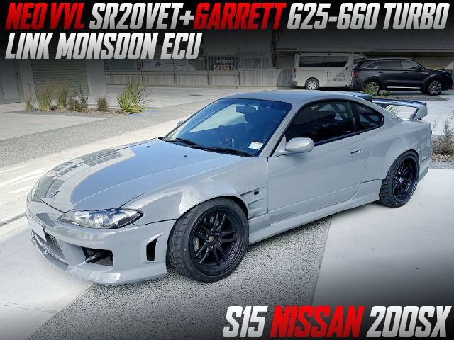 NEO VVL SR20VET with GARRETT G25-660 TURBO and LINK MONSOON ECU, in the S15 NISSAN 200SX.