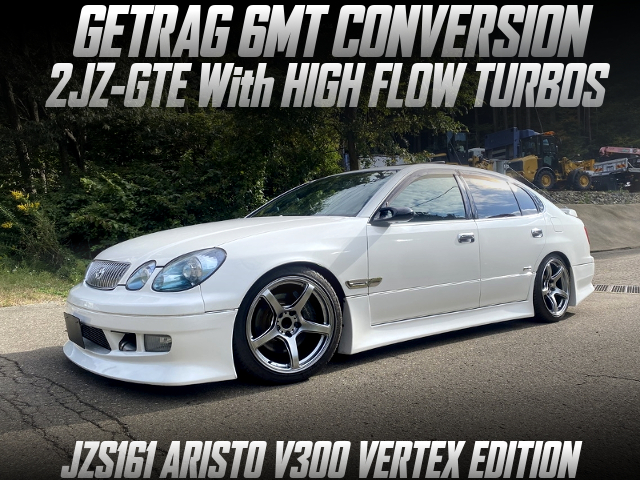 GETRAG 6MT CONVERSION, 2JZ-GTE With HIGH FLOW TURBOS, in the JZS161 ARISTO V300 VERTEX EDITION.