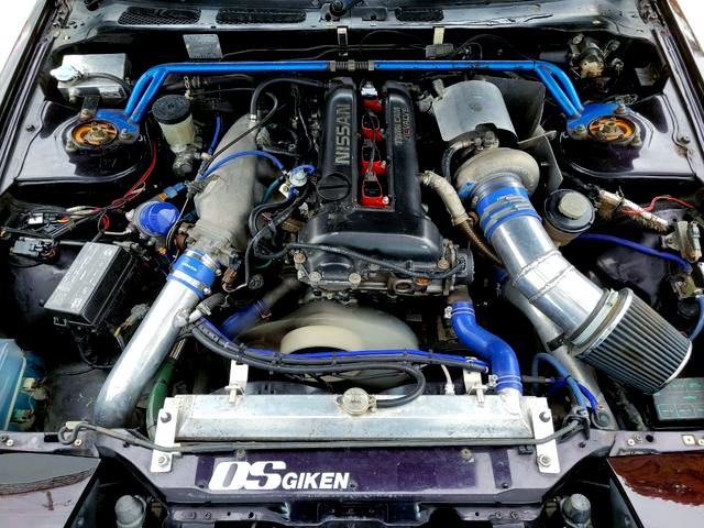 SR20DET with Aftermarket turbo.