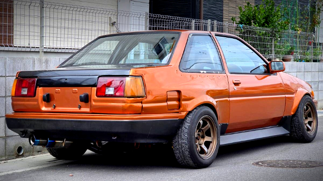 Rear exterior of AE86 COROLLA LEVIN.