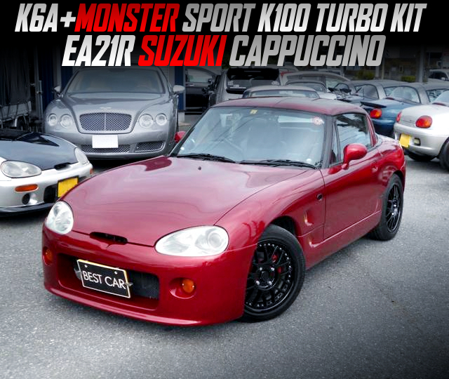 K6A with MONSTER SPORT K100 TURBO KIT in the EA21R SUZUKI CAPPUCCINO.