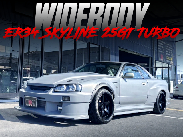 URAS BODY KIT and WIDEBODY installed ER34 SKYLINE 25GT TURBO.