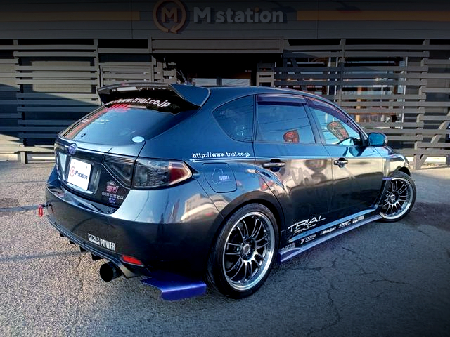 Rear exterior of GRB IMPREZA WRX STI 