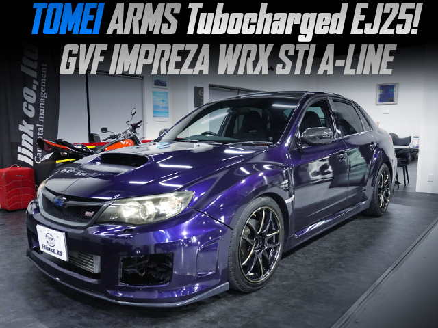 TOMEI ARMS Tubocharged EJ25, in the GVF IMPREZA WRX STI A-LINE.