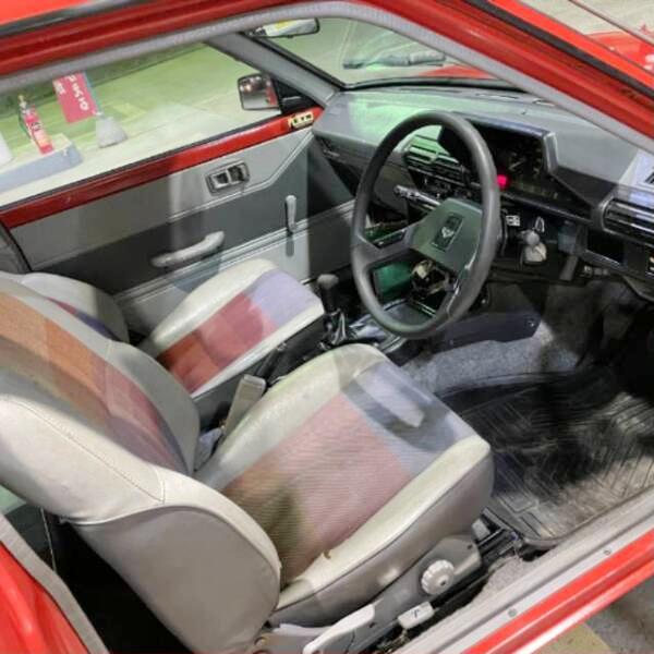 Interior of KP61 TOYOTA STARLET.