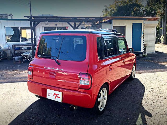 Rear exterior of HE21S SUZUKI ALTO LAPIN CANVAS TOP.