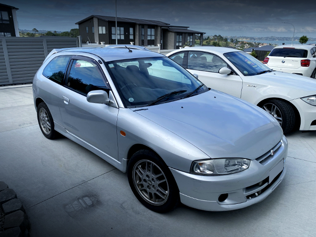 Front exterior of Sleeper Look 5th Gen Mitsubishi Mirage.