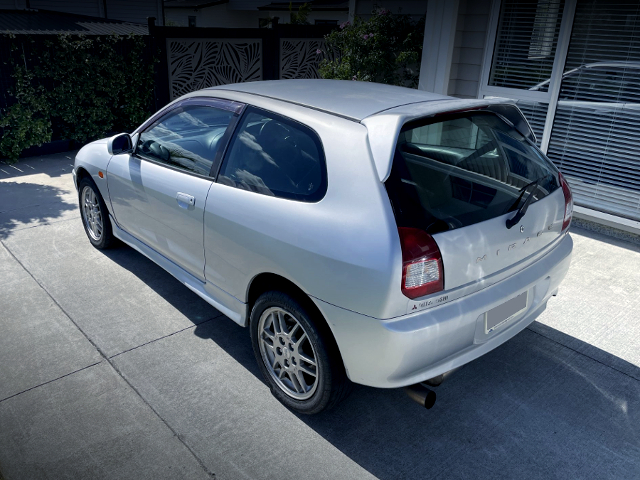 Rear exterior of Sleeper Look 5th Gen Mitsubishi Mirage.