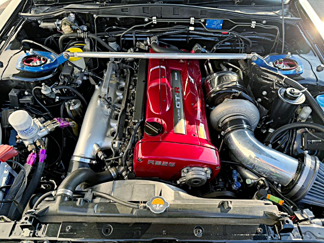 RB26 with HKS TO4Z SINGLE TURBO.