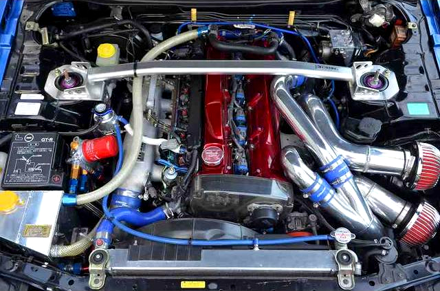 RB26 with TRUST T517Z TWIN TURBO.