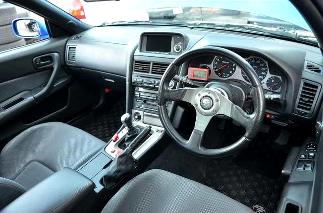 Interior of R34 SKYLINE GT-R With T517Z TWIN TURBO.