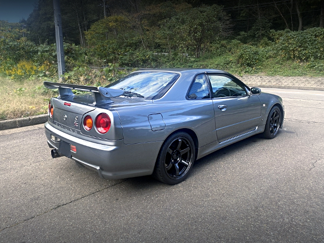 Rear exterior of BNR34 SKYLINE GT-R.