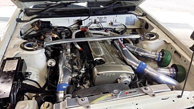 RB26 TWIN TURBO engine.