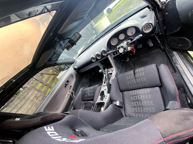 Interior of S13 SILVIA with PICKUP TRUCK conversion.