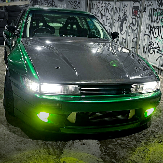 Headlights of PANDEM WIDEBODY S13 SILVIA.