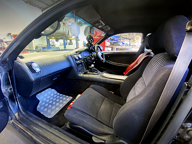 Passenger side interior of 2nd Gen SW20 TOYOTA MR2.