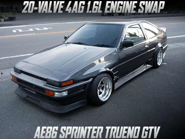 20-VALVE 4AG 1.6L ENGINE swapped AE86 SPRINTER TRUENO GTV.